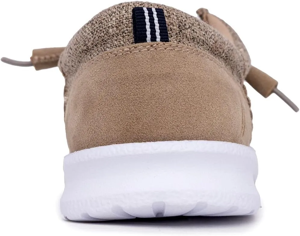 Nautica Men's Comfort Loafers, Slip-On Boat Shoe, Lightweight Casual Stretch Sneaker-Rushford