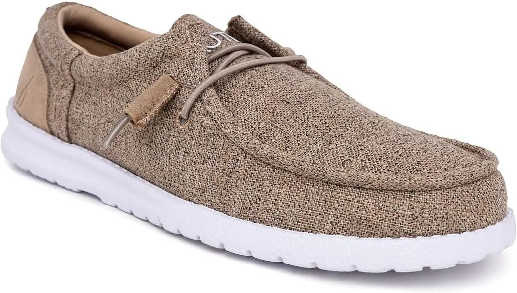 Nautica Men's Comfort Loafers, Slip-On Boat Shoe, Lightweight Casual Stretch Sneaker-Rushford