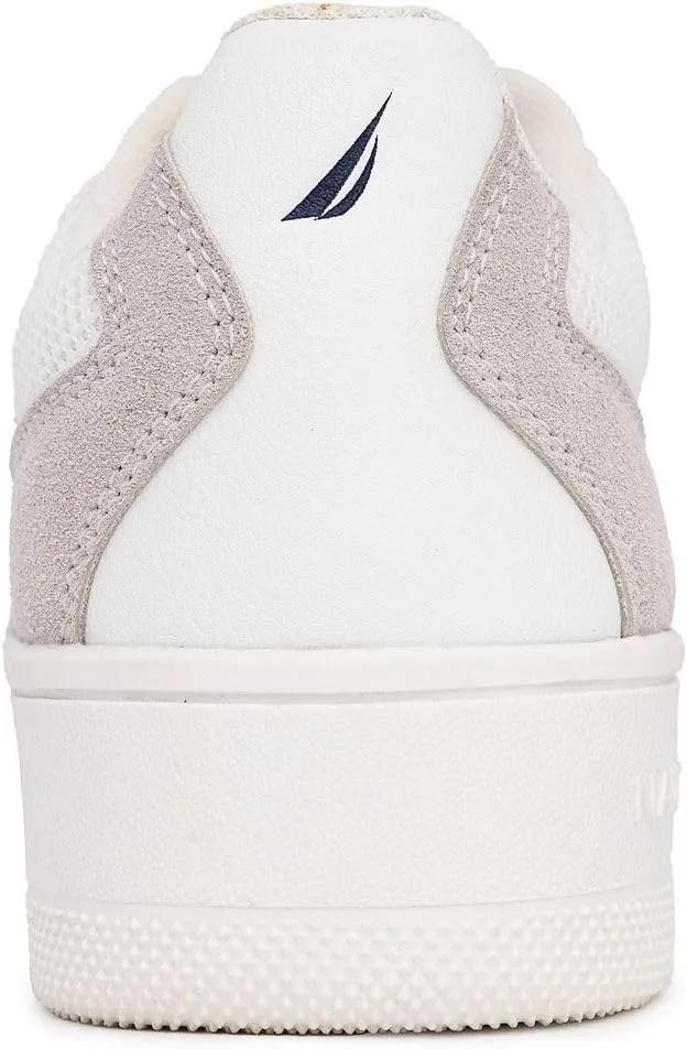 Nautica Women’s Lace-Up Fashion Sneakers – Low-Top Casual Walking & Tennis Shoes with Platform or Regular Heel