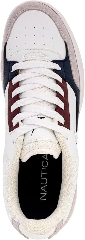 Nautica Women’s Lace-Up Fashion Sneakers – Low-Top Casual Walking & Tennis Shoes with Platform or Regular Heel