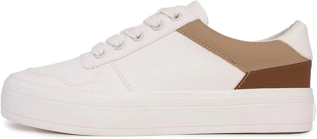 Nautica Women’s Lace-Up Fashion Sneakers – Low-Top Casual Walking & Tennis Shoes with Platform or Regular Heel