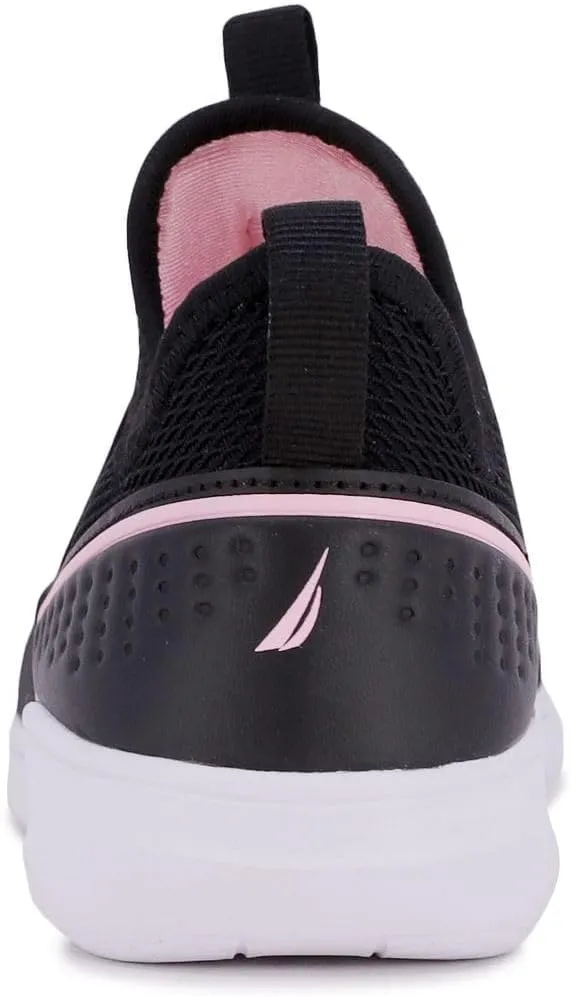 Nautica Youth Girls Slip-On Athletic Sneakers - Stylish Running and Tennis Shoes for Little and Big Kids