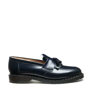 Navy Hi-Shine Tassel Loafer
