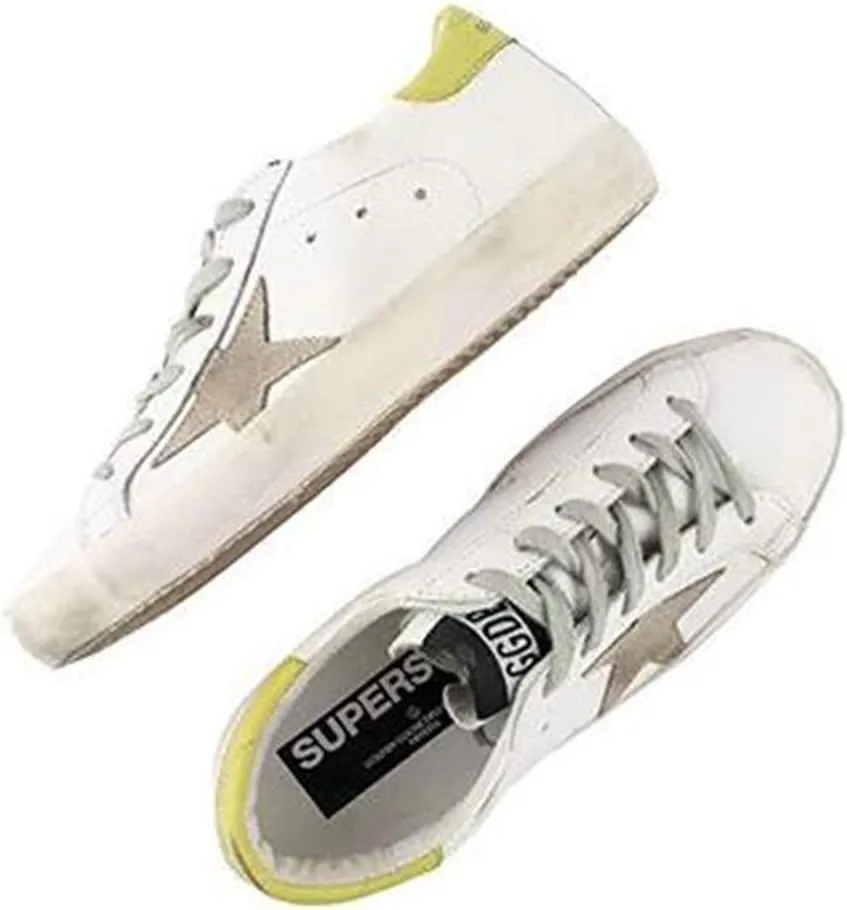 nesho Casual Leather Sneakers Super Star Womens Sport Shoes Slide