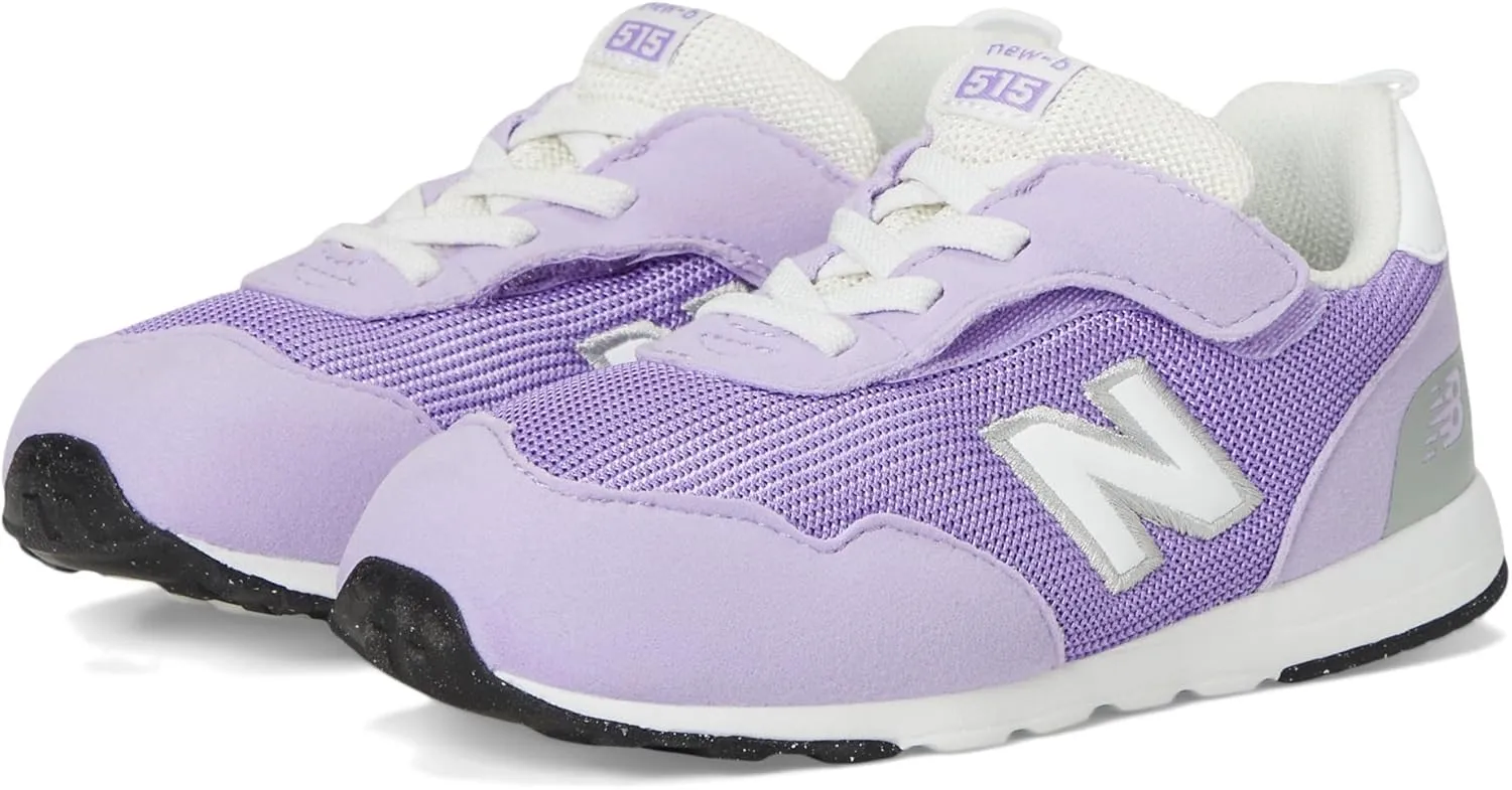 New Balance Kids 515 V1 New-b Hook and Loop Sneaker, Lilac Glo/Violet Crush, 8 X-Wide US Unisex Toddler