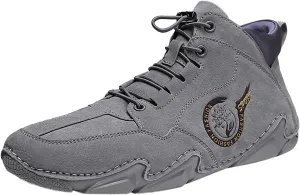 New Winter Men's Padded Leather Korean High Top Short Boots Sport Shoes Sneaker Shoes Men Men Shoes Men Shoes