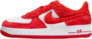 Nike Air Force 1 Big Kids' Shoes (FZ3552-612, Fire Red/White/Pink Foam/Light Crimson) Size 3.5