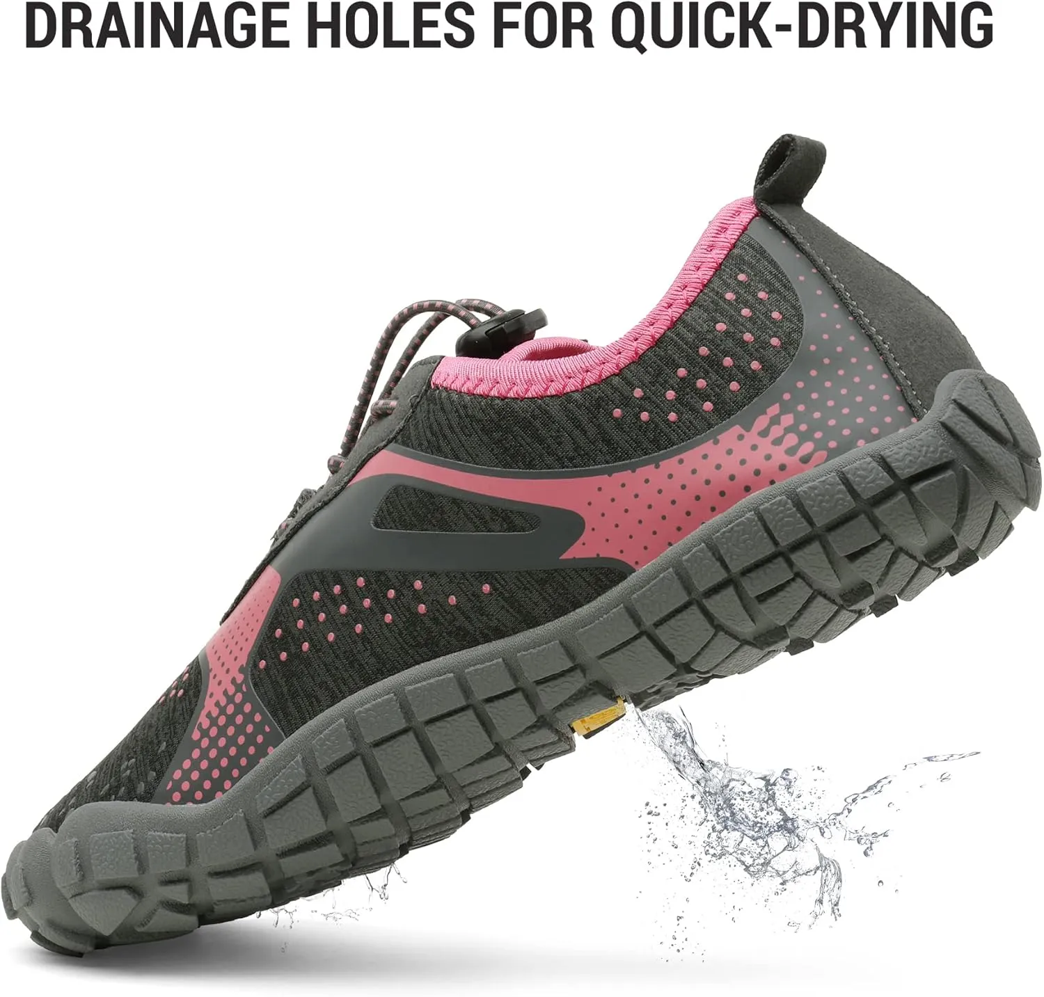 NORTIV 8 Women's Quick Dry Water Shoes Barefoot Sports Aqua Beach Pool Swim Shoes TREKLADY