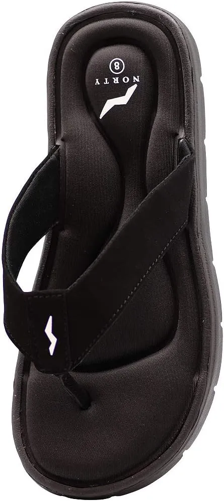 NORTY Mens Memory Foam Footbed Comfort Casual Sandal Slip On Shoe