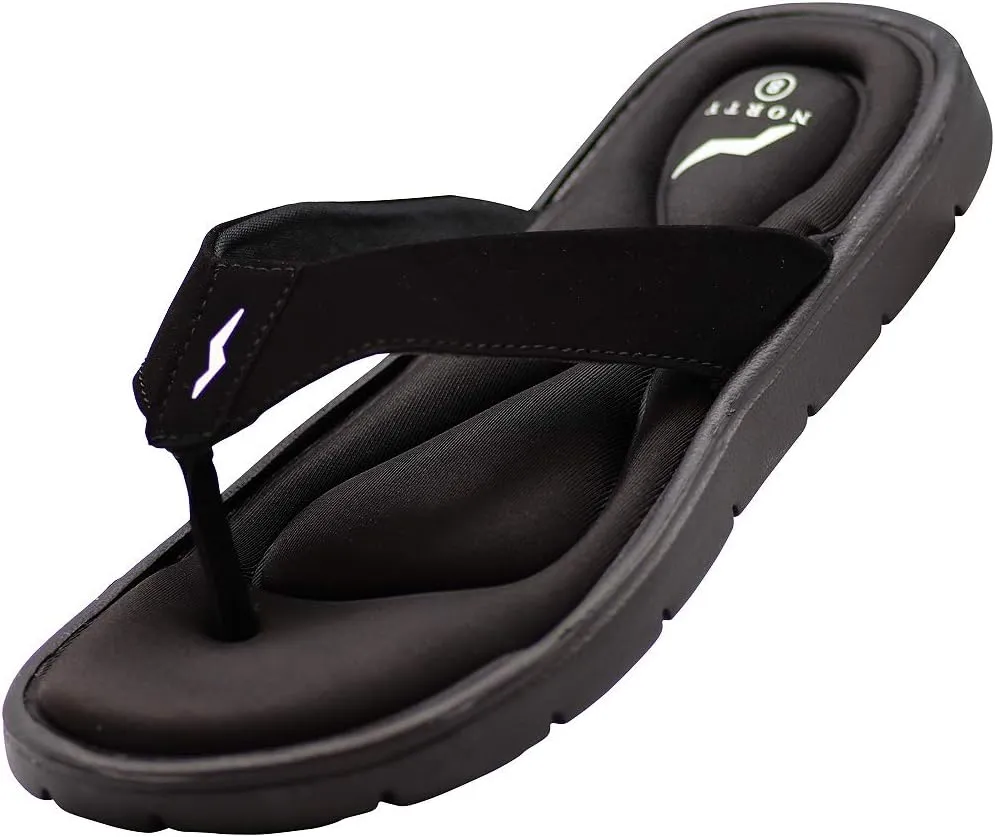 NORTY Mens Memory Foam Footbed Comfort Casual Sandal Slip On Shoe