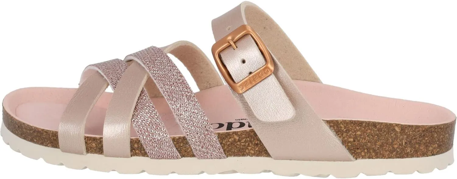 Novati Women's Mules - Elegant Sandals Made in Spain - Comfortable Slippers with Cork Footbed - Fashionable Summer Shoes