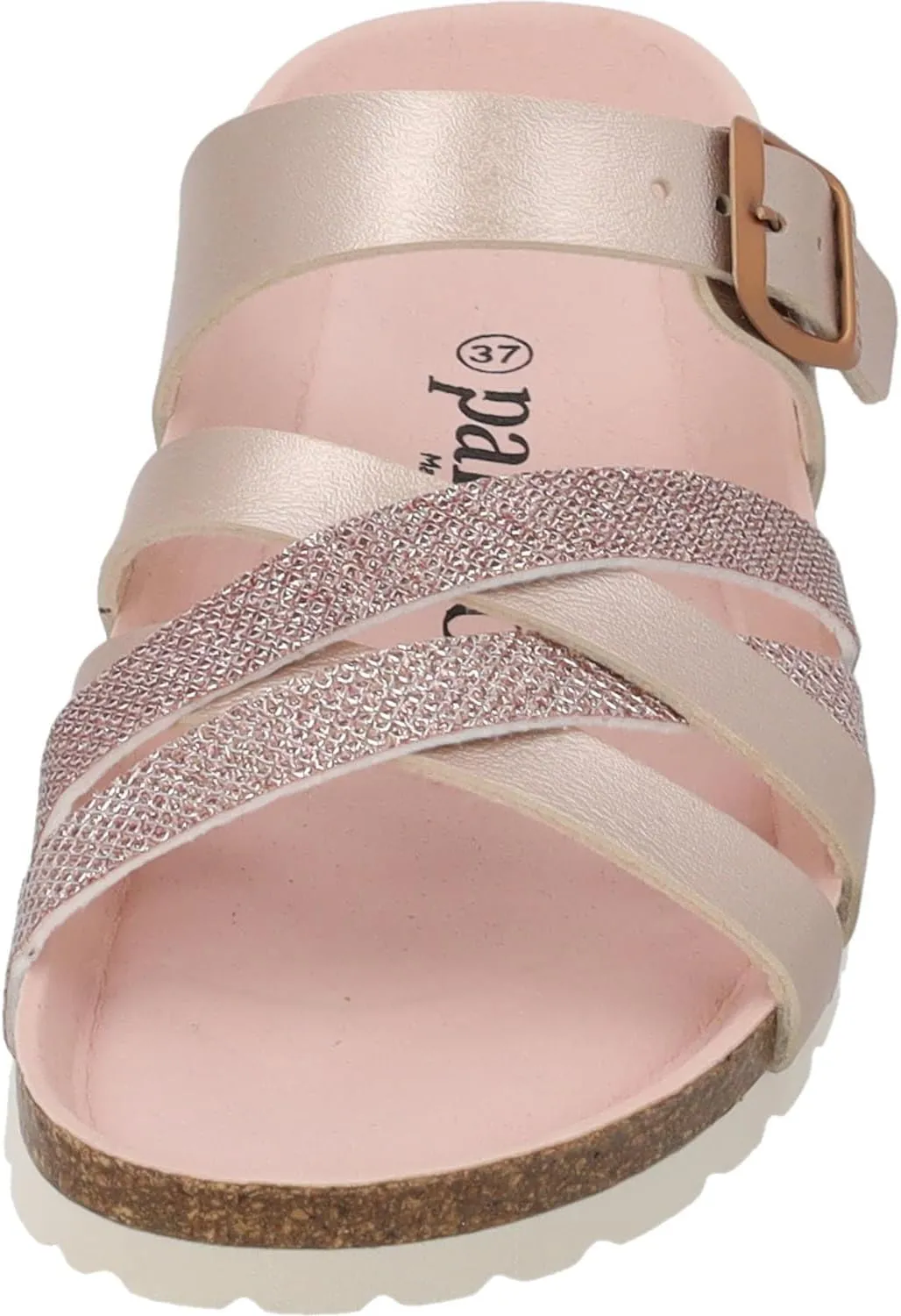 Novati Women's Mules - Elegant Sandals Made in Spain - Comfortable Slippers with Cork Footbed - Fashionable Summer Shoes