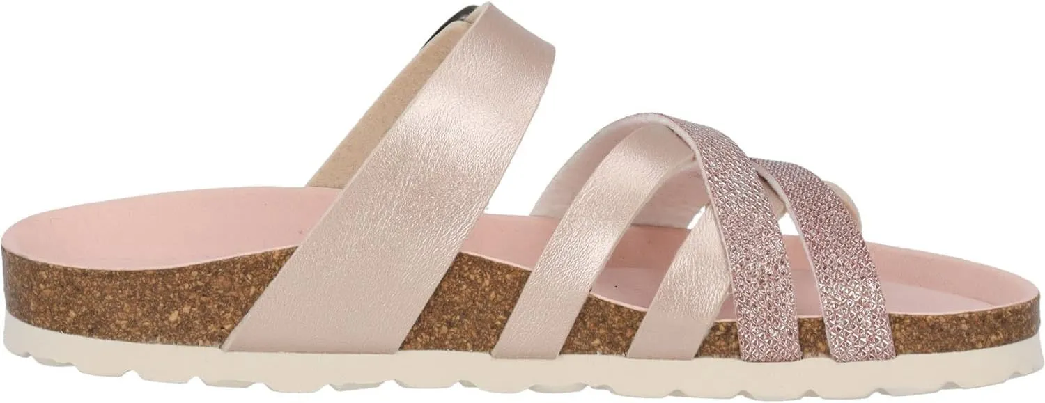 Novati Women's Mules - Elegant Sandals Made in Spain - Comfortable Slippers with Cork Footbed - Fashionable Summer Shoes