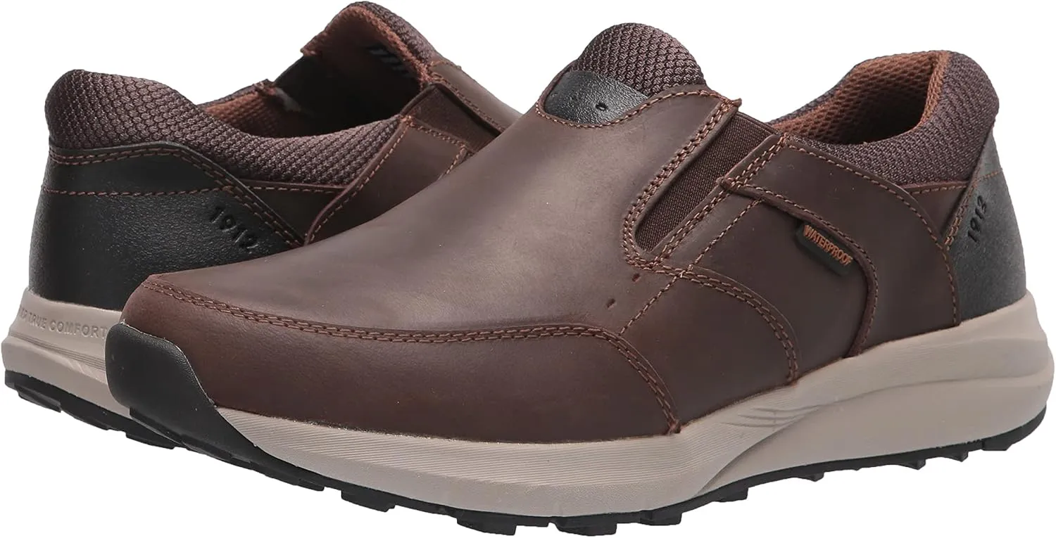 Nunn Bush Men's Excursion Waterproof Moccasin Toe Slip-on with Kore Comfort Technology Loafer