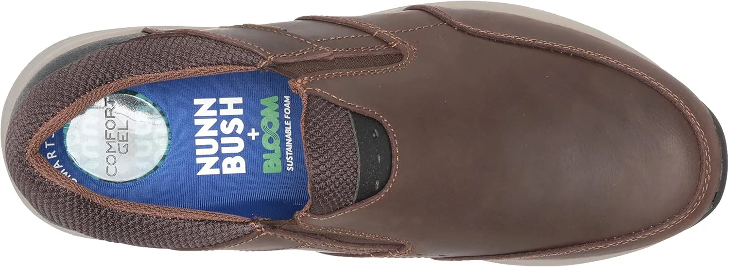 Nunn Bush Men's Excursion Waterproof Moccasin Toe Slip-on with Kore Comfort Technology Loafer