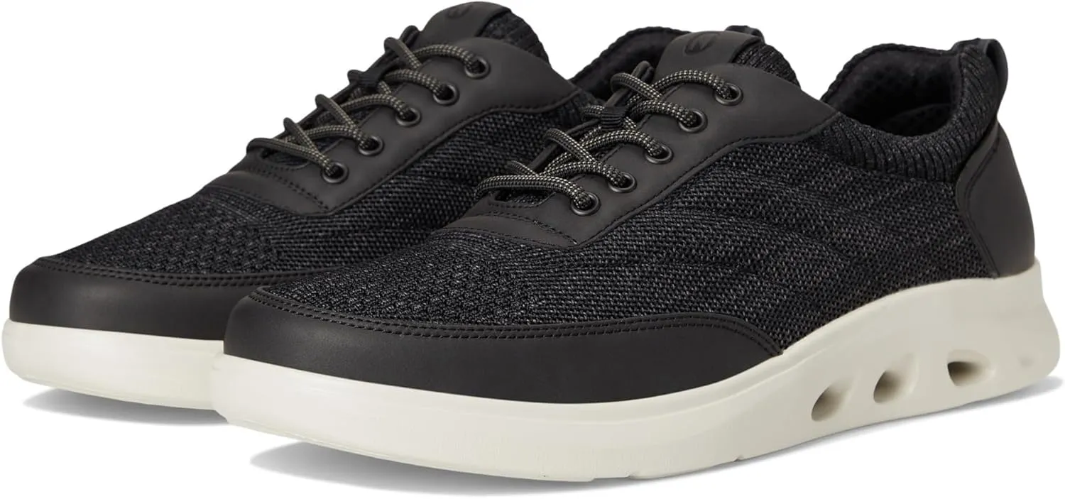 Nunn Bush Men's Ponte Knit Moc Toe Sneakers Hybrid Oxford Casual Lightweight Athletic Style Lace Up