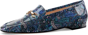 Oh Mispares Womens Loafers Square Toe Low Heel Penny Loafers Fashion Comfortable Slip on Flats Casual Dressy Shoes for Women Work Office Patent Leather