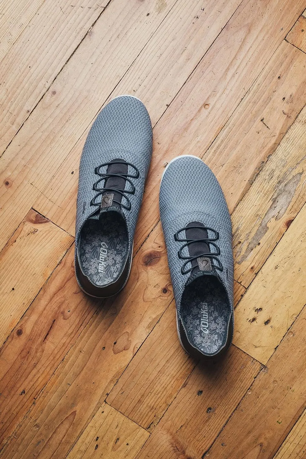 OLUKAI Alapa Li Men's Athletic Sneakers, Breathable Mesh & Moisture-Wicking Design, No Tie Laces, Lightweight & Supportive