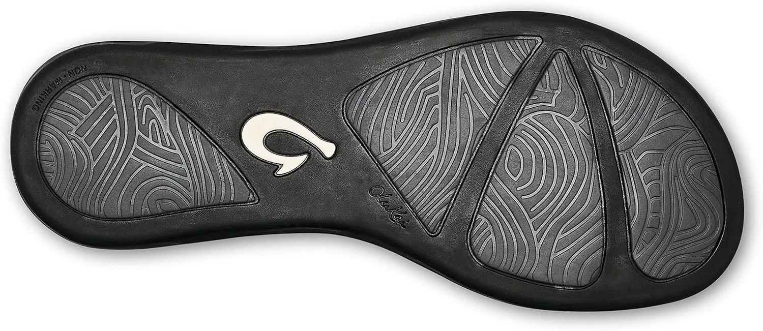 OLUKAI Honu Women's Beach Sandal, Soft & Comfortable Full-Grain Leather, Easy Slip-On Design for Everyday Fashion, Casual & Modern Style