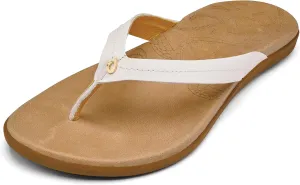 OLUKAI Honu Women's Beach Sandal, Soft & Comfortable Full-Grain Leather, Easy Slip-On Design for Everyday Fashion, Casual & Modern Style