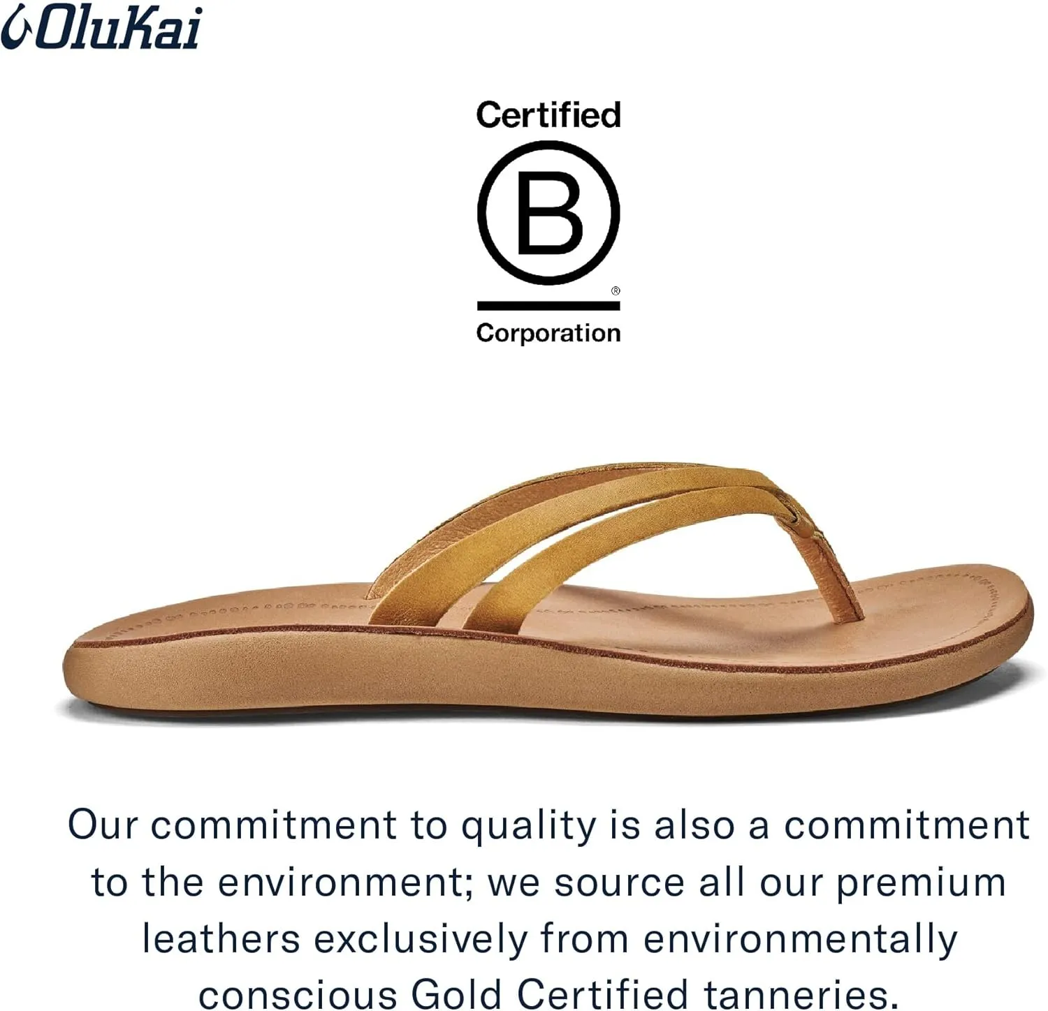OLUKAI Kapehe Luana Women's Beach Sandal, Soft & Comfortable Full-Grain Leather, Casual & Modern Style