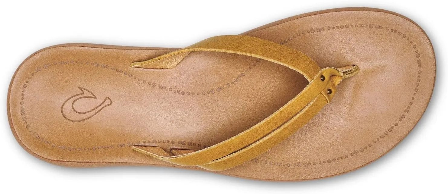 OLUKAI Kapehe Luana Women's Beach Sandal, Soft & Comfortable Full-Grain Leather, Casual & Modern Style