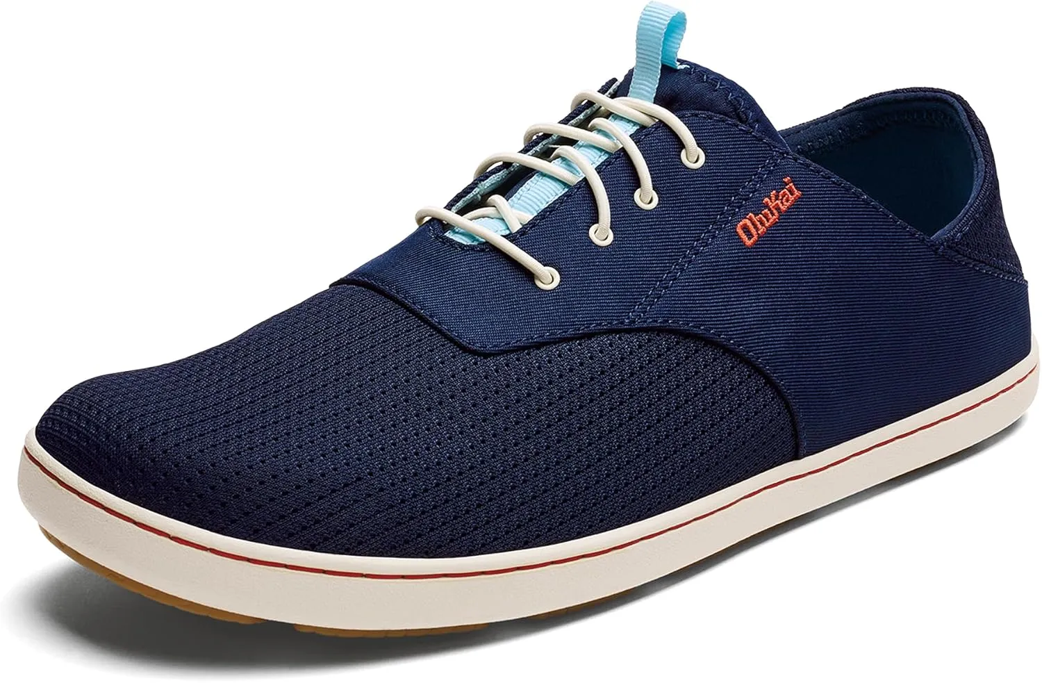 OLUKAI Nohea Moku Men's No Tie Boat Shoes, Breathable & Quick Dry Mesh, Effortless Design & Barefoot Wearability, All-Day Comfort & Support