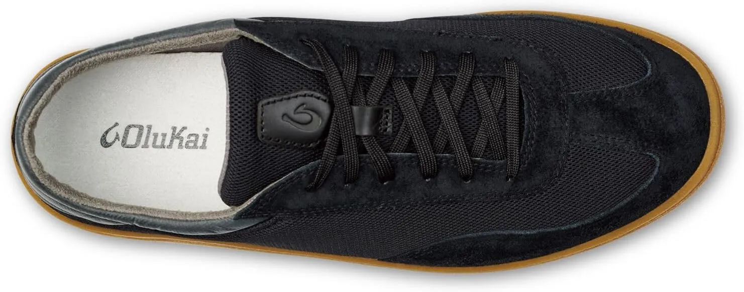 OLUKAI Punini Men's Everyday Sneaker, Classic Lace-Up Design & Countoured Footbed, Comfort Fit & Wet Grip Rubber Soles, Durable & Supportive