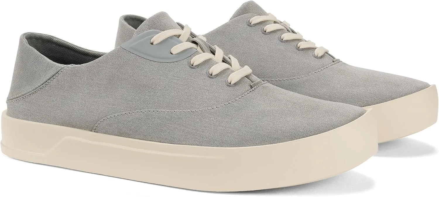 OLUKAI Tradewind Men's Everyday Sneaker, Lightweight Canvas & Classic Lace-Up Design, All-Day Comfort & Support