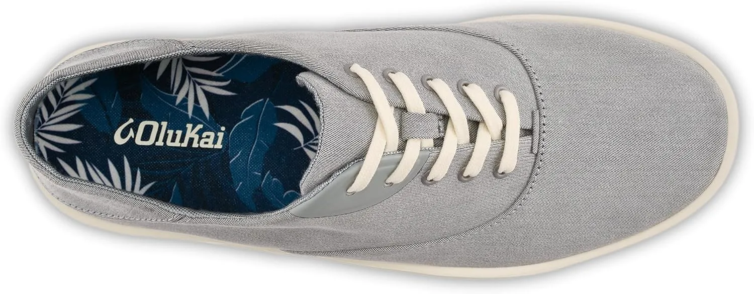 OLUKAI Tradewind Men's Everyday Sneaker, Lightweight Canvas & Classic Lace-Up Design, All-Day Comfort & Support