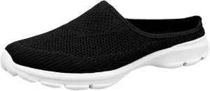 Orthopedic Slip On Shoes for Women Knitted Mesh Casual Mules Lightweight Breathable Sneakers Loafer Slingback Walking Shoes