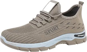 Orthowear Shoes for Women Men Lightweight Non Slip Tennis Athletic Shoes,Soft-Soled&Arch Support Gym Tennis Athletic Sneakers,Knitted Mesh Breathable Comfort Orthopedic Sneakers with Wide Toe Box