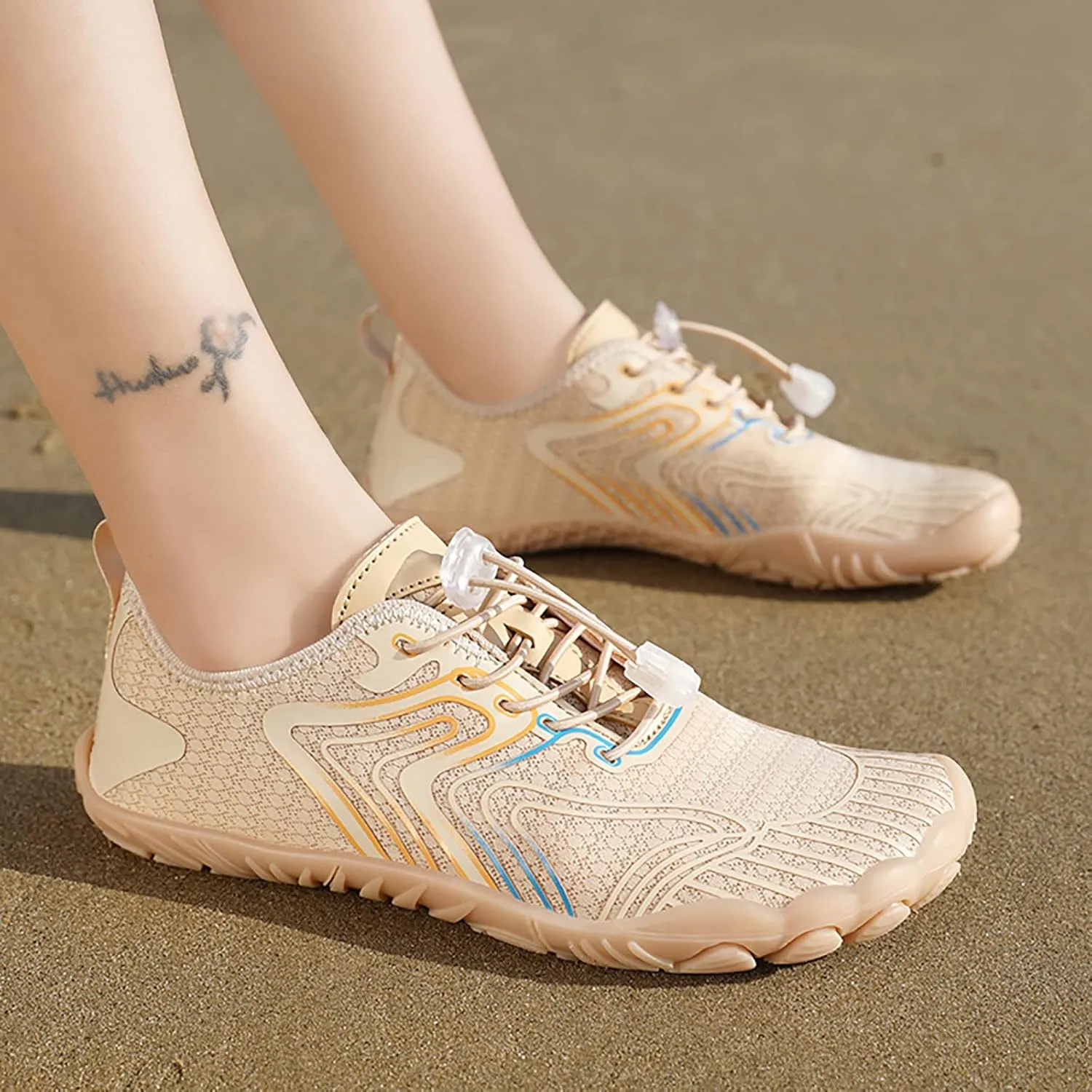 Outdoor Couple Men Mountaineering Casual Sport Shoes Lace Up Beach Running Breathable Soft Athletic High Top Shoes