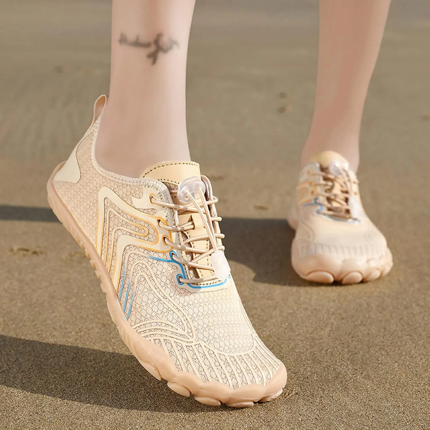 Outdoor Couple Men Mountaineering Casual Sport Shoes Lace Up Beach Running Breathable Soft Athletic High Top Shoes