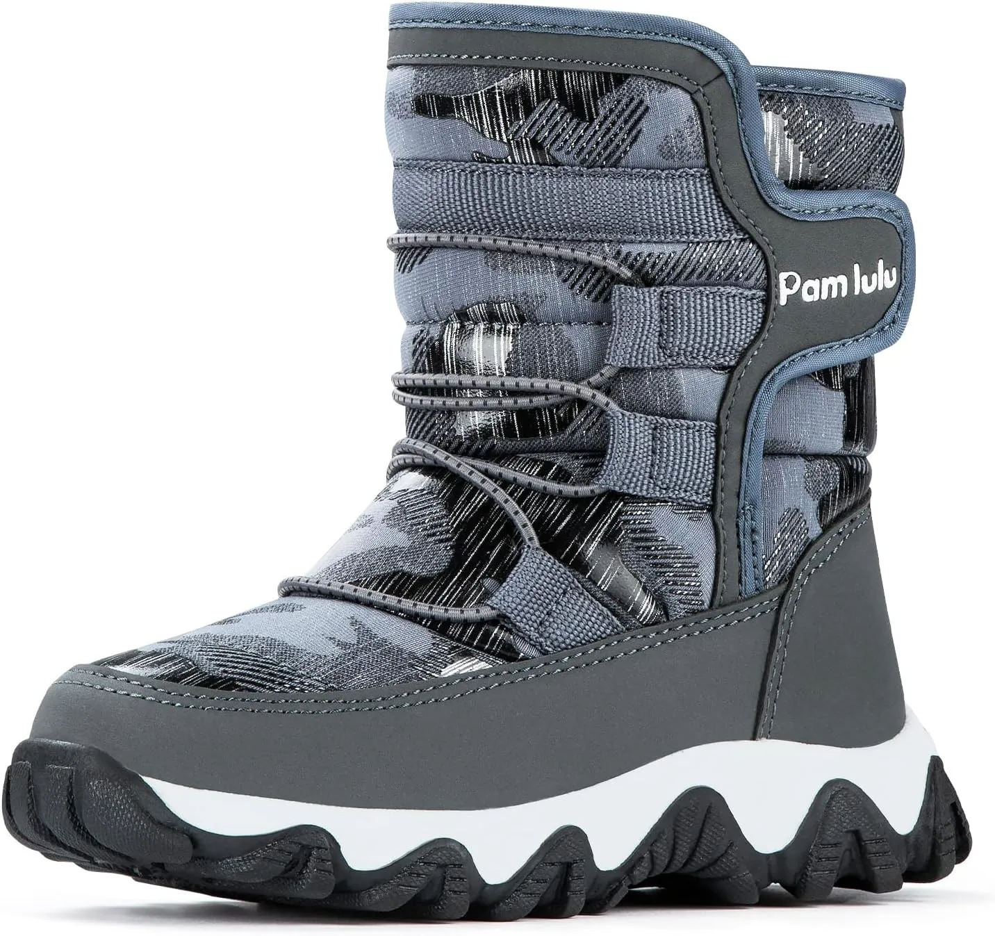 Outdoor Slip Resistant Warm Waterproof Boys Winter Snow Boots for Kids Toddler