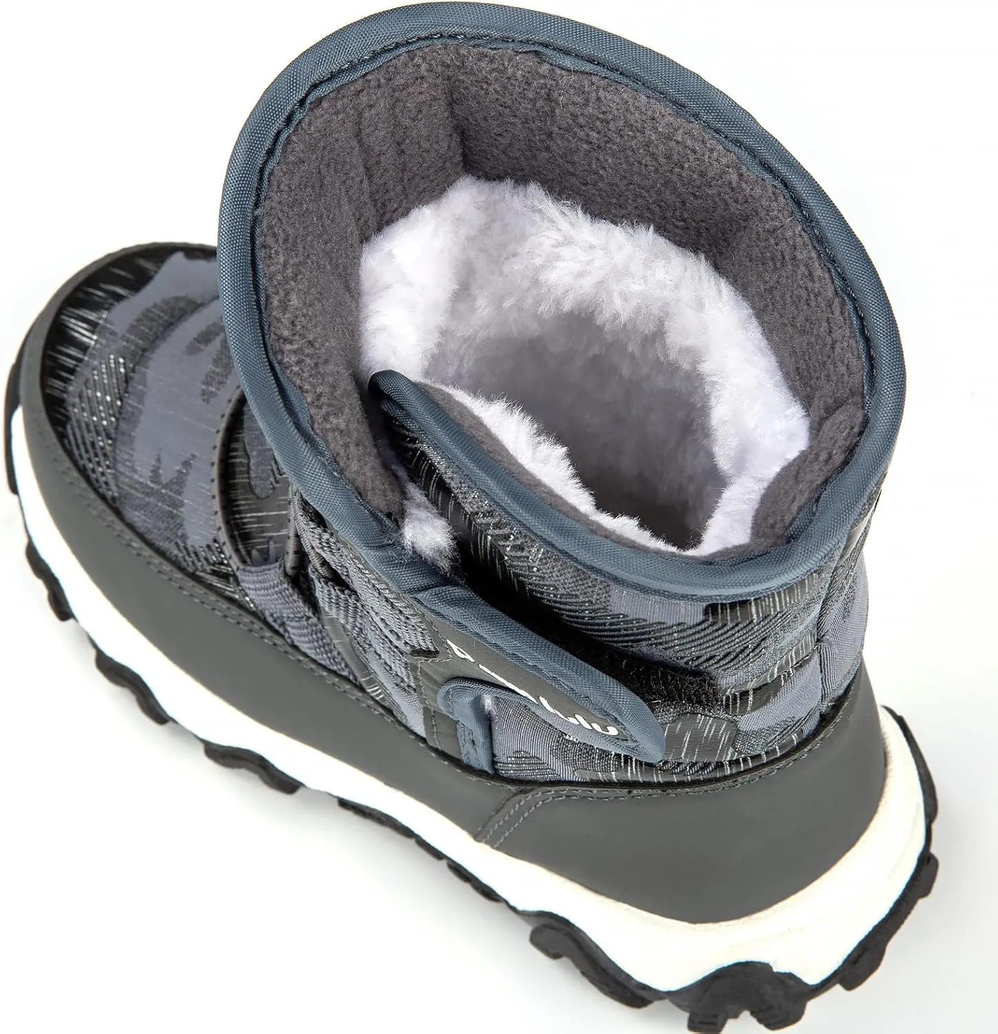 Outdoor Slip Resistant Warm Waterproof Boys Winter Snow Boots for Kids Toddler