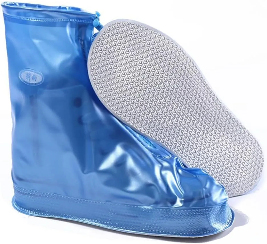 Overshoes for Men Women Rainproof Non-Slip Shoe Covers Elastic Top Easy to Roll Size