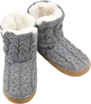 Panda Bros Slipper Socks For Women With Grippers, Fuzzy Womens Slipper Booties With Non Slip Bottoms, Cozy Warm House Slippers