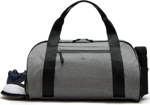 Pander 28L Large Gym Duffle Bag with Shoe Compartment, Fit for Travel, Weekend, Sports, Workout, Overnight.(Grey)