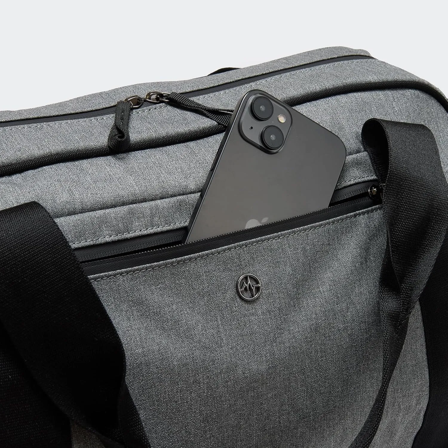 Pander 28L Large Gym Duffle Bag with Shoe Compartment, Fit for Travel, Weekend, Sports, Workout, Overnight.(Grey)