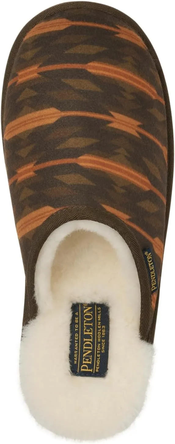 PENDLETON Men's Palmer Slipper – Cozy Shearling Lining with Signature Patterned Upper US