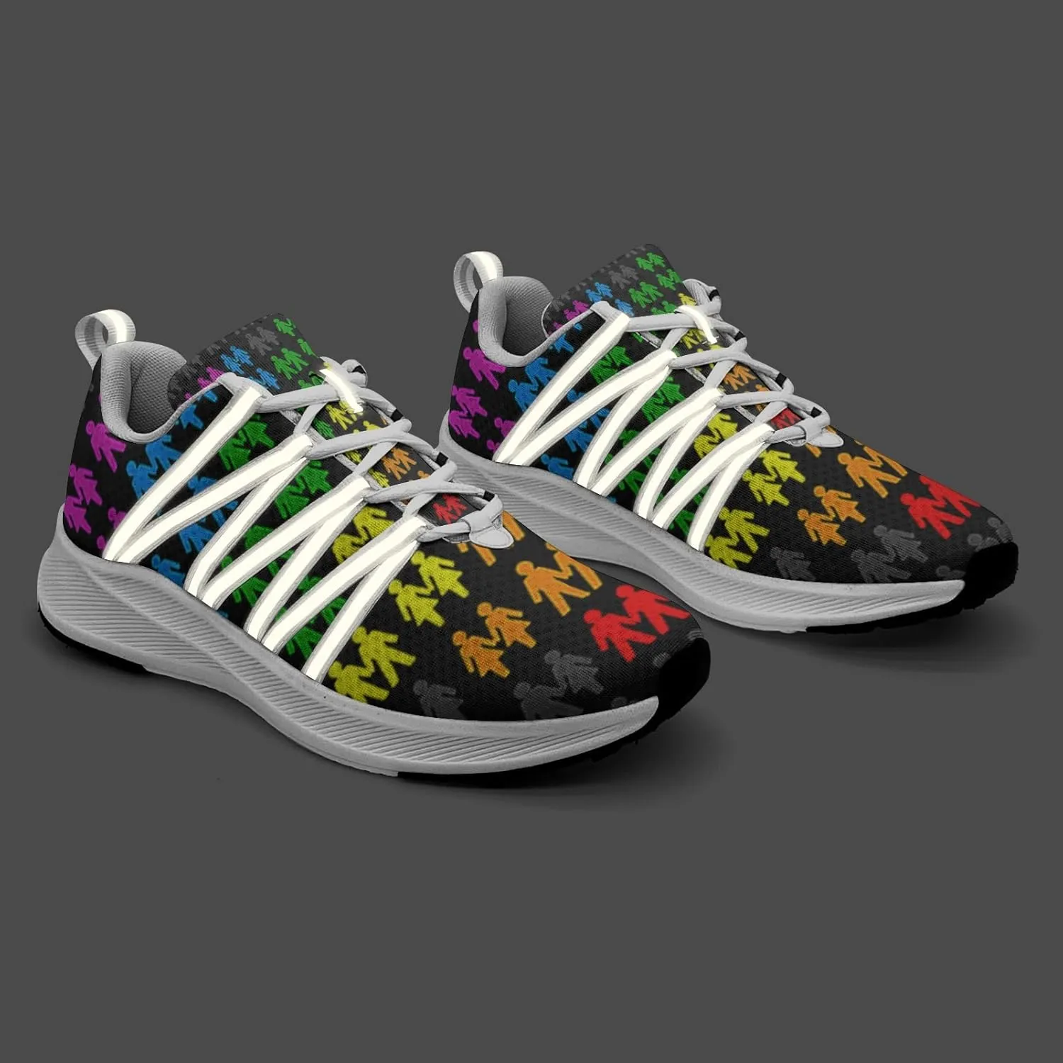 Pitovozu Camo Gay Pride Flag Sneaker Women Athletic Shoes Personalited Running Shoes Comfortable Sports Sneaker