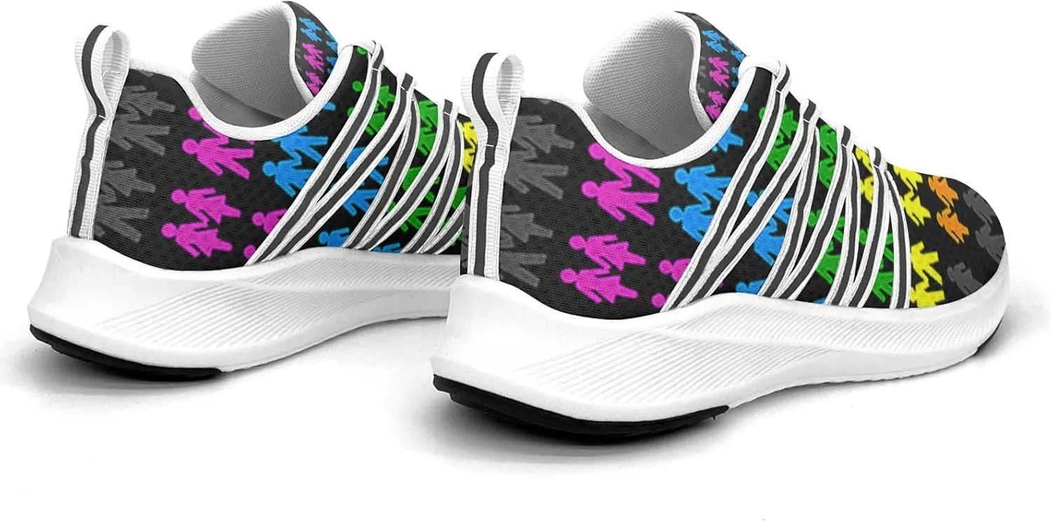 Pitovozu Camo Gay Pride Flag Sneaker Women Athletic Shoes Personalited Running Shoes Comfortable Sports Sneaker