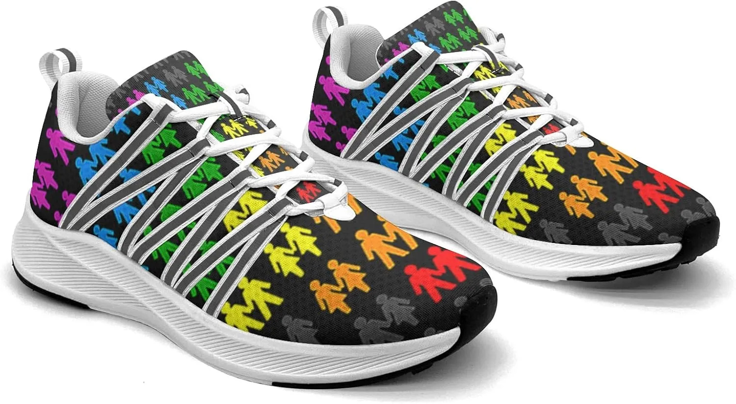 Pitovozu Camo Gay Pride Flag Sneaker Women Athletic Shoes Personalited Running Shoes Comfortable Sports Sneaker