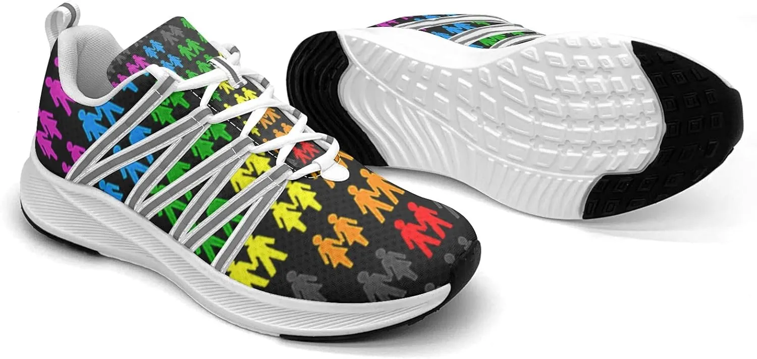 Pitovozu Camo Gay Pride Flag Sneaker Women Athletic Shoes Personalited Running Shoes Comfortable Sports Sneaker