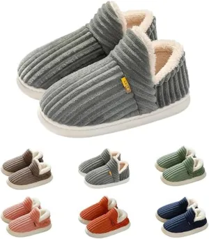 Pluffi Cozy Stylish Slipper, Pluffi Slipper Booties, Winter Faux Fur Lined Plush House Cloud Slides Women Men
