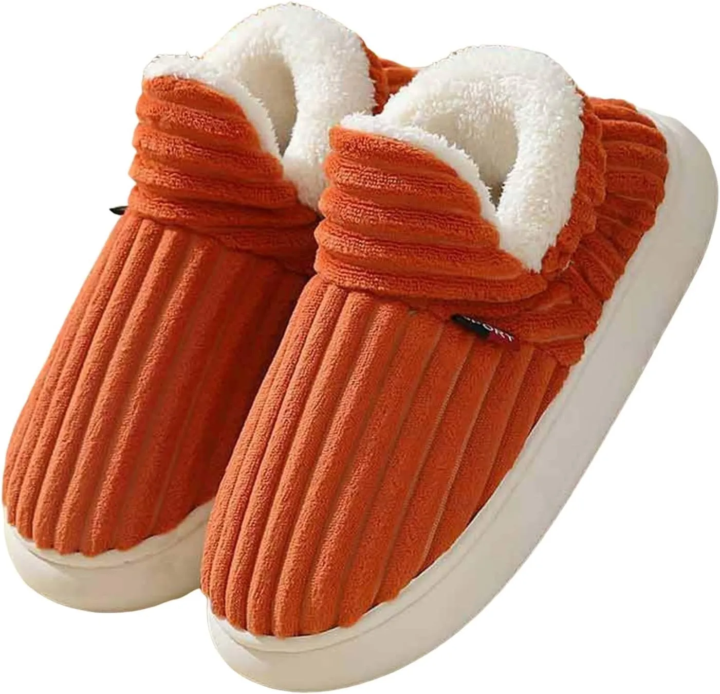 Pluffi Slipper Booties Women Pluffi Cozy Stylish Slipper Winter Fuzzy Warm Thick-Soled Plush House Slides Men Women