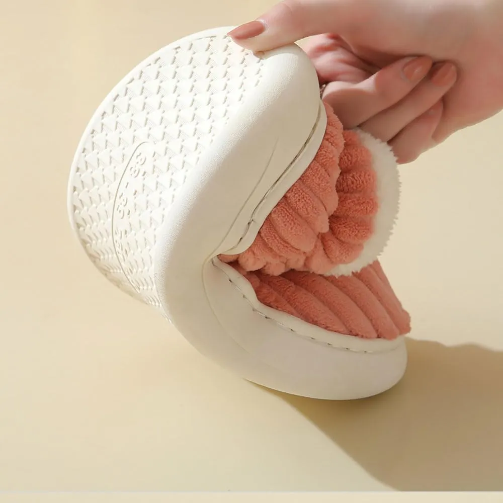 Pluffy Comfortable and Stylish Slippers, Pluffi Slipper Booties, Cozy Plush Fleece, Indoor and Outdoor Unisex