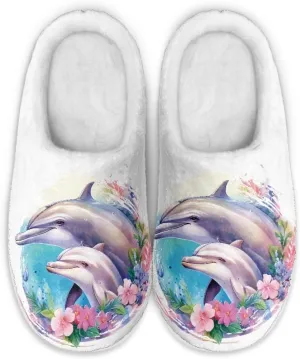 Plush Slipper for Women Warm Soft Flannel Fuzzy House Cotton Slipper Winter Non-Slip for Outdoor Slipper Ladies US 3-13