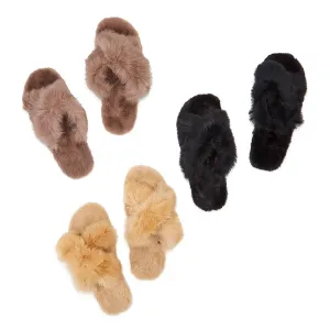 Plush Vegan Fur Slipper